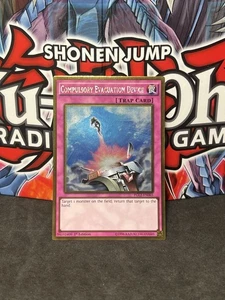 Yugioh Compulsory Evacuation Device PGL2-EN065 Gold Rare 1st Edition NM - Picture 1 of 2