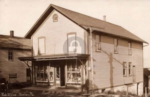 Sterling PA Post Office PO General Store RPPC Photo Postcard COPY - Picture 1 of 2