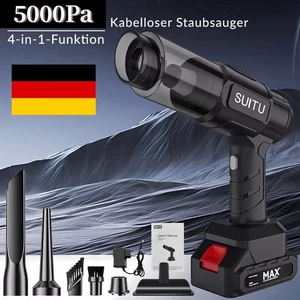 Akku Schnurloser Handstaubsauger Staubsauger Nass&Trocken Für Auto Haus Batterie - Bild 1 von 15