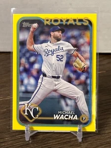 2024 Topps Update Michael Wacha KC Royals Yellow Parallel Card #US9 - Bild 1 von 2