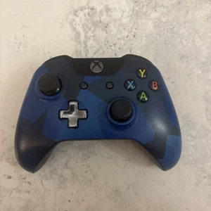 Xbox One Controller 1537 Blue Camouflage Midnight Forces Best Buy Edition - Picture 1 of 6