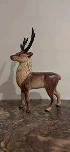 Vinatge Cast Iron Reindeer Buck Stag Coin Bank Rare Heavy - Picture 1 of 8
