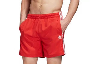 Adidas Originals Herren Badeshorts Scarlet/White 3 Stripes (GN3526) - Bild 1 von 24