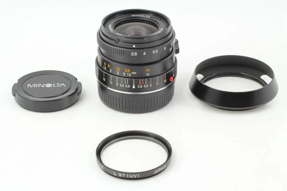 [COMO NUEVO+] Lente gran angular Minolta M-Rokkor 28 mm f/2,8 para CLE o cualquier Leica M mnt Foto 1 de 4