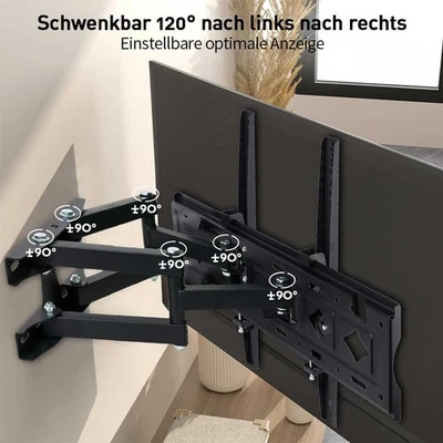 TV Wandhalterung Wandhalter LCD LED Fernseher 32-80 Zoll schwenkbar neigbar 50kg - Bild 1 von 4