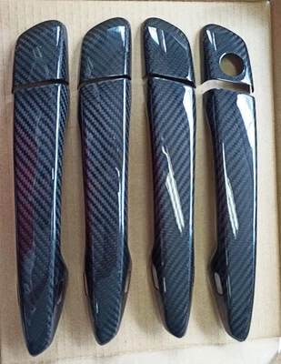 For LEXUS ES GS IS CT RX 13-17 Dry Carbon Fiber Door Handle Cover Comfort Access - Image 1 of 4