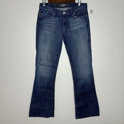 Pantalones de mezclilla Rock & Republic Kasandra para mujer 30 Bootcut azul lavado oscuro adornados Foto 1 de 4