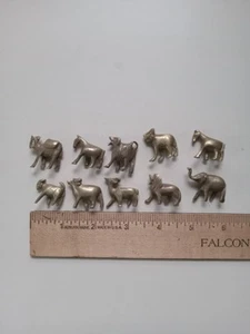 10 Vintage Gewichte zum Messen Goldstaubsammlung Messing ??? Tierfiguren - Bild 1 von 5