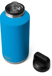 Yeti 64 oz bottiglia Big Wave blu edizione limitata tappo chug ritirato spedizione veloce - Foto 1 di 8