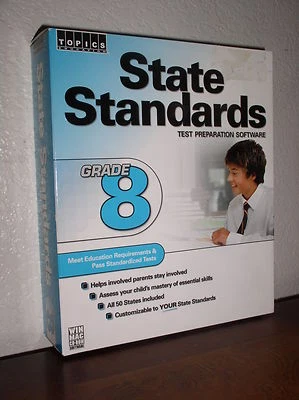 Topics Entertainment State Standards Test Preparation Software-Grade 8 - PC, Mac - Image 1 of 4