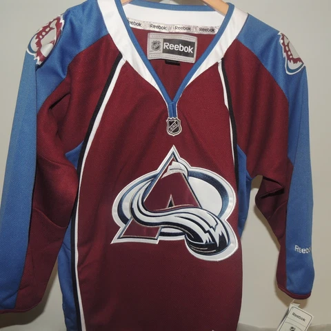 NHL REEBOK Premier Colorado Avalanche Hockey Jersey New Youth L/XL MSRP $80 Cover