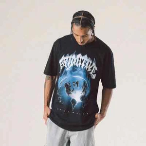 PRIMITIVE Breakdown Heavyweight Mens Tee Black Short Sleeve T-Shirt - Picture 1 of 3