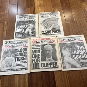 Lot of 5 Newspapers-DAILY NEWS & New York Post Yankees October 1996 & 1998 - Picture 1 of 7