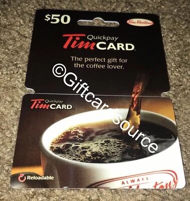 TIM HORTONS GIFT CARD HANGER WHITE CUP NO VALUE #6082 NEW FD30394 CANADA 2012 - Image 1 of 2