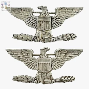 ESTERLINA SEGUNDA GUERRA MUNDIAL EJÉRCITO USMC CORONEL MARINA CAPITÁN INSIGNIA GUERRA 🦅 ÁGUILA 1-1/2” #89 - Imagen 1 de 10