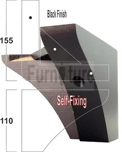 4x Holz Ersatz Möbelbeine L Form Füße Sofa Stühle Garnitur 110 mm hoch - Bild 1 von 12