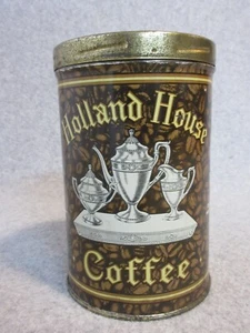 Dated 1926 HOLLAND HOUSE 1 Pound COFFEE TiN CaN HIGH GRADE CaN SCREW ON LID - Picture 1 of 7