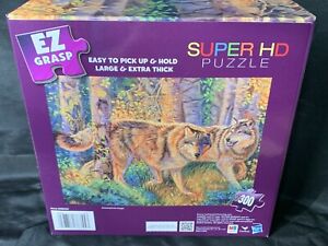 New 300 Puzzle Wolves Wolf Puzzle Super HD By MB 18"x24" Wolves in Woods 