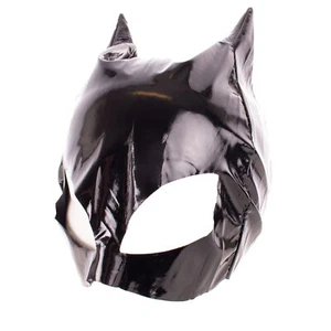 Cat Over-head Woman's Halloween Black Polyester Women Costume Mask, One-Size - Picture 1 of 3