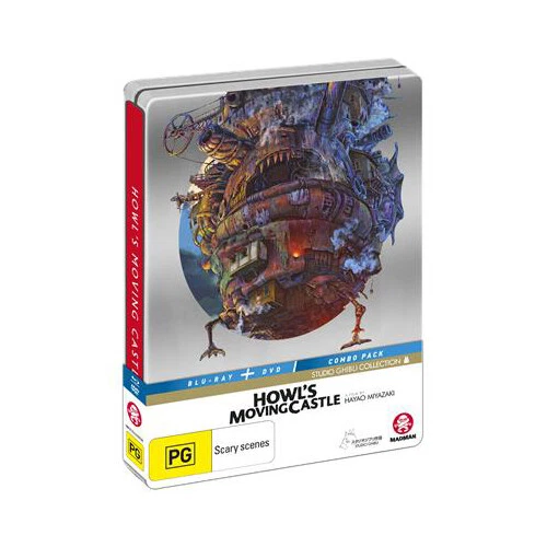 HOWL'S MOVING CASTLE Blu-Ray + DVD Steelbook Studio Ghibli COLLECTRS ED Sealed - Image 1 of 1
