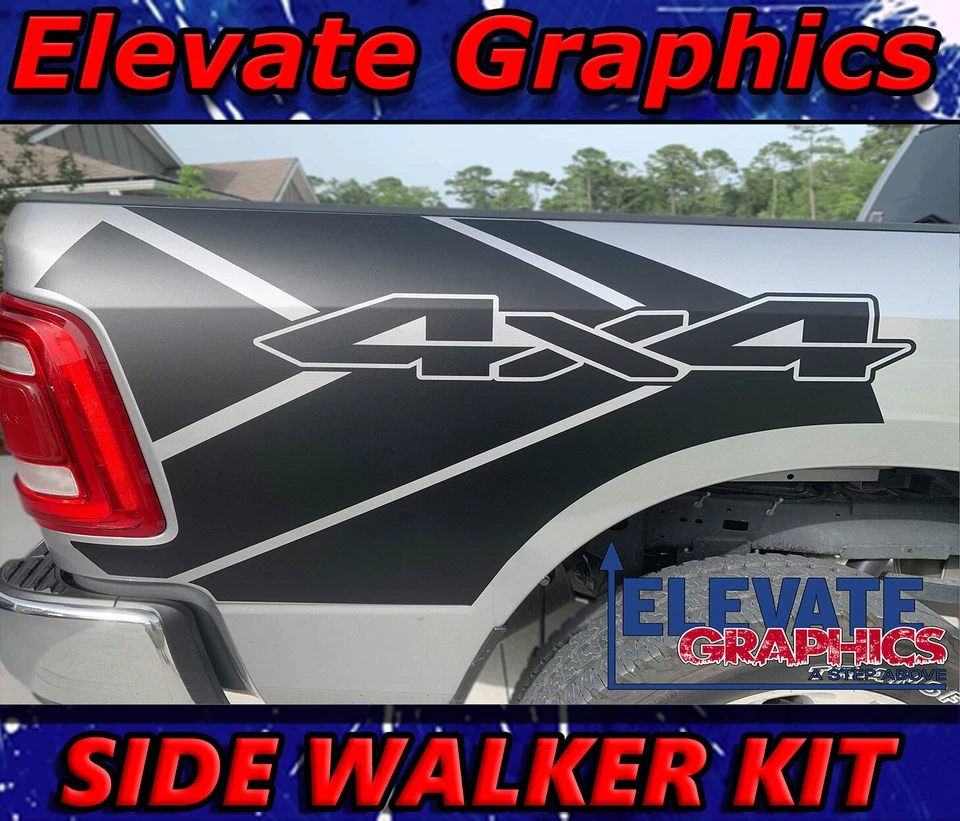 Calcomanías adhesivas gráficas de vinilo para Ram 1500 y 2500 rayas 2019-2025 Foto 1 de 4