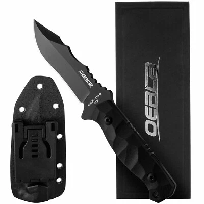 Oerla D2 steel Knife Outdoor Duty Fixed Blade with G10 Handle and Kydex Sheath