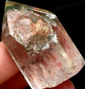 38g Fantasma Natural 'Fantasma Verde' Lemuriano Cuarzo Punta Cristal Pulido s360 - Imagen 1 de 7