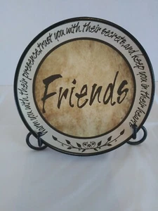 Home Decor Plate "Friends" Great Gift For Friend B2 - Picture 1 of 2