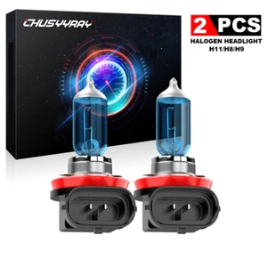 For GMC Sierra 1500 2500HD 3500HD 2007-2019 H11 Halogen Headlight Low Beam Bulbs - Picture 1 of 12