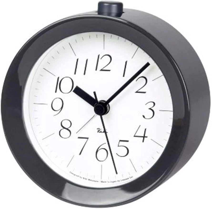 Remnos WR09-14 GY  Alarm Clock, Analog, Liquid Alarm, Natural Wood Fabric, Ash - Image 1 of 1