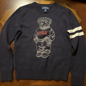 Polo Ralph lauren sweater boys big bear sz 8 - Picture 1 of 5