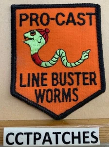 PRO-CAST LINE BUSTER WORMS (FISHING) PATCH - Picture 1 of 2
