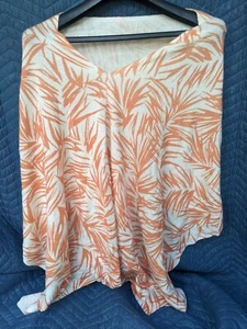 Kinross Cashmere Cotton Poncho White+Warren Winter Fall Acrylic Synthetic - Picture 1 of 12