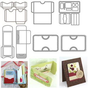 Gift Card Holder Pocket Metal Cutting Dies Stencil DIY Scrapbooking Paper Crafts - Picture 1 of 16