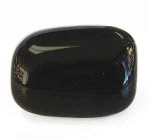 Grade A Big Size dicker schwarzer Obsidian getrommelt poliert Naturstein - Bild 1 von 1