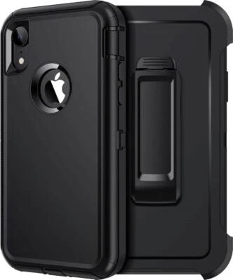 For iPhone 7/8 Plus/X/XR/X MAX Rugged Case Cover with Holster fit Otterbox Clip - Image 1 of 4