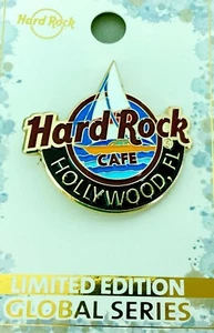 2023 HARD ROCK CAFE HOLLYWOOD FL 3D GLOBAL LOGO SERIES LE PIN - Picture 1 of 1