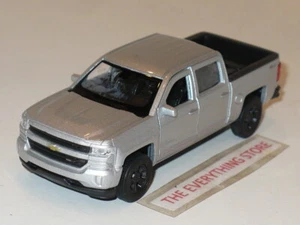 WELLY 2017 CHEVY SILVERADO PICK UP TRUCK Z71 SILVER METALLIC 4.75" FREE SHIP - Picture 1 of 4