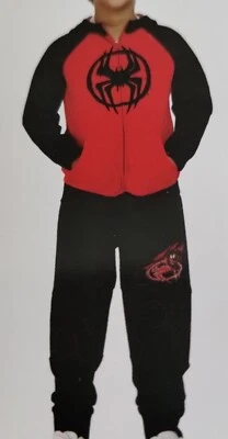 Juego de sudadera y pantalón Marvel Spiderverse Active para niño (talla S 6/7) Spiderman cremallera Foto 1 de 4