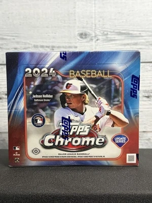 2024 TOPPS CROMO ACTUALIZACIÓN SERIE BÉISBOL HOBBY JUMBO BOX-Parche de novato caza automática Foto 1 de 3