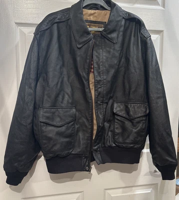 Vintage Air Force Landing Leathers Mens Bomber  Jacket Size XL USA Military - Image 1 of 4