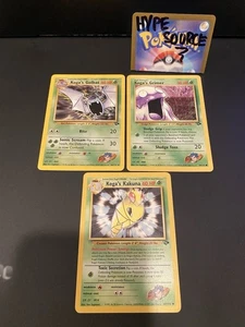 Koga's Set Pokemon TCG  cards Vintage  Gym Challenge Regular 3 - Picture 1 of 7