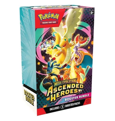 Pokemon Ascended Heroes Booster Bundle (6 packs) PRESALE CONFIRMED - image 1 of 2