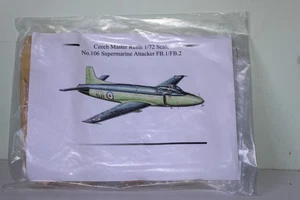 CZECH MASTER RESIN CMR 1:72 SUPERMARINE ATTACKER FB.1/2 RESIN MODEL KIT - Sealed - Bild 1 von 2