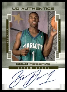 1999-00 Upper Deck Gold Reserve Auto Baron Davis #BD - Picture 1 of 2