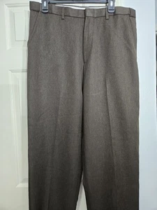Puritan Mens Brown Dress Pants 36×32 flat front Work Career Formal - Picture 1 of 6