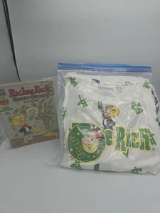 Richie Rich Vintage T Shirt All Over Print Money Sign SZ M W/ 1st Issue Comic - Picture 1 of 6
