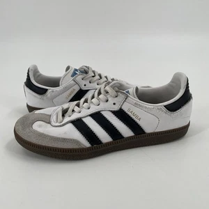 Adidas Originals Samba White w/ Black Gum - Kids Size 2 - Picture 1 of 11
