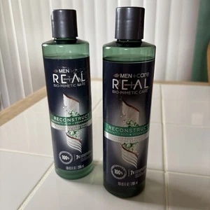 NEW* Lot Of 2 DOVE MEN+care RE+AL BIO-Mimetic Care Reconstruct Hair Shampoo - Picture 1 of 2