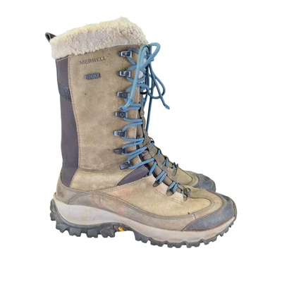 Bota de nieve Merrell Thermo Rhea alta impermeable aislada invierno para mujer 8,5 J18964 Foto 1 de 4